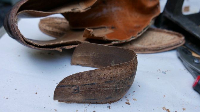 leather board heel counter